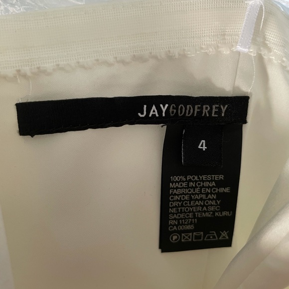 Jay Godfrey White Dawson Strapless Bridal Jumpsuit (Rehearsal or Bachelorette) - Picture 10 of 10